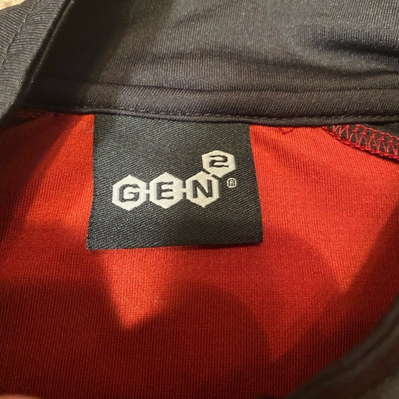 Alabama Crimson Tide GEN2 Quarter Zip Pullover Red Black Long Sleeve Mens Medium - Picture 4 of 9